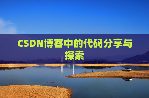 CSDN博客中的代码分享与探索